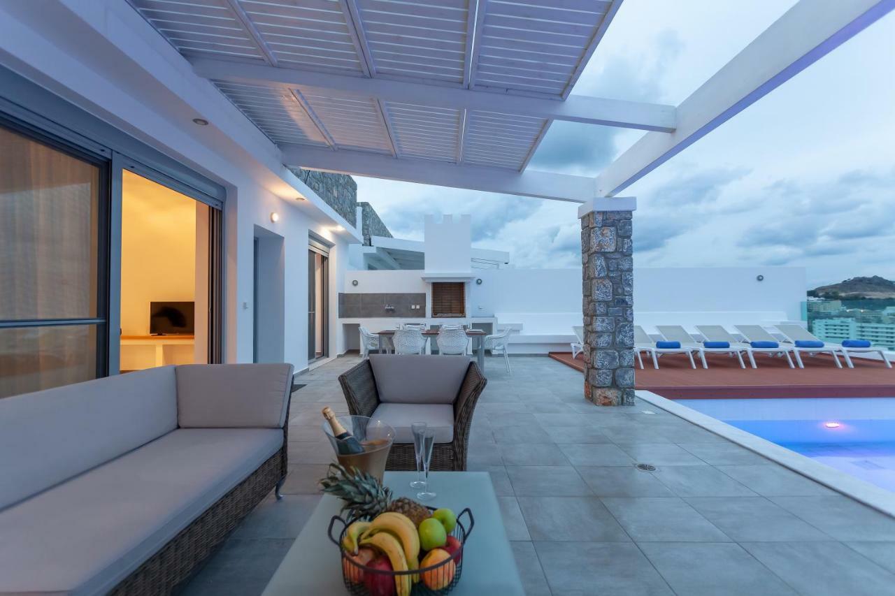 Luxury Sunrise White Villa Линдос Экстерьер фото