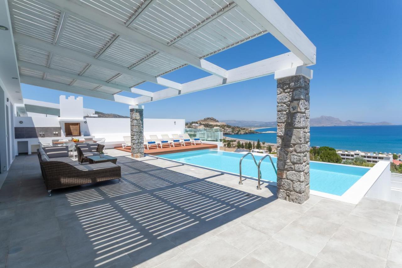 Luxury Sunrise White Villa Линдос Экстерьер фото
