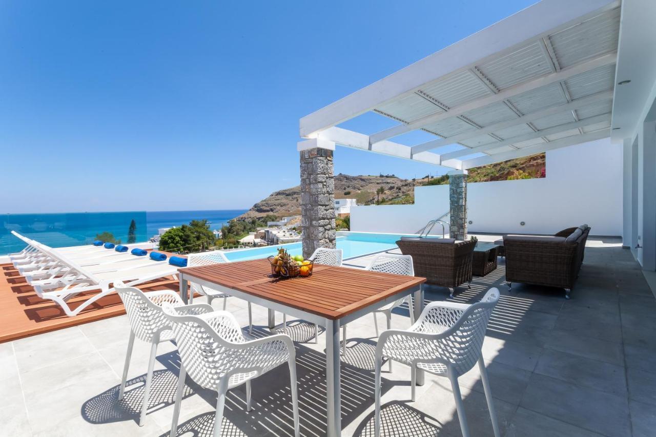 Luxury Sunrise White Villa Линдос Экстерьер фото